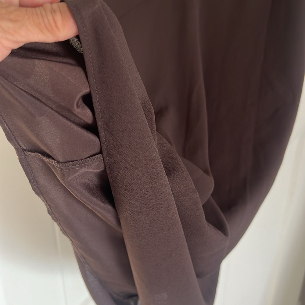 Forever 21 Chiffon brown long dress size:S NWT - Picture 6 of 8